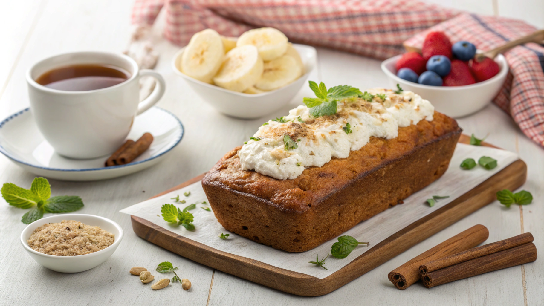 Banana Bread with Cottage Cheese