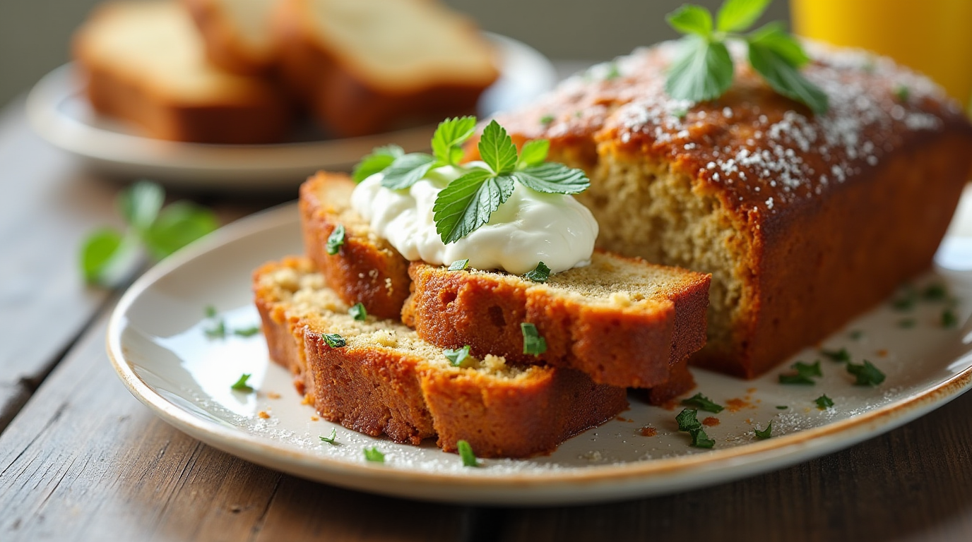 banana bread with cottage cheese