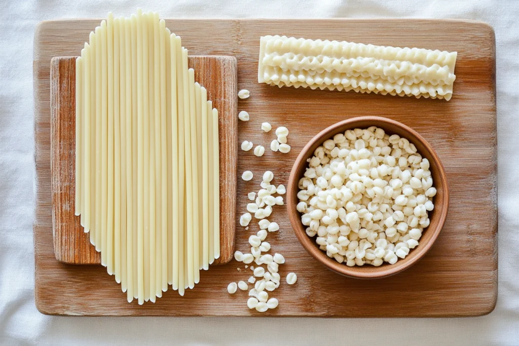 Steps to making pasta with fresh ingredients