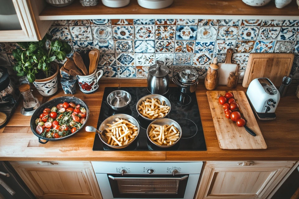 Patatas fritas, or Spanish fries, served in a traditional tapas style.