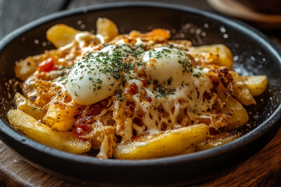 Papa Fritas on a plate, ready to eat.