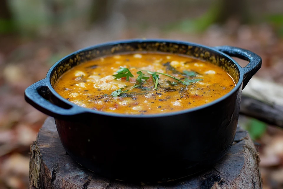 A flavorful homemade soup in a bowl, showcasing what is the secret to soup.