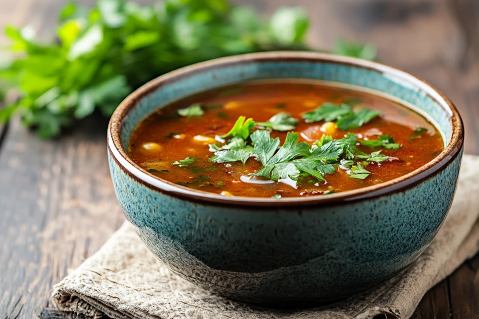 Thick and flavorful taco soup with various thickening ingredients.