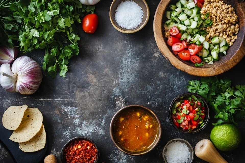 A close-up view of a pot of soup highlighting what is the most common ingredient in soup.